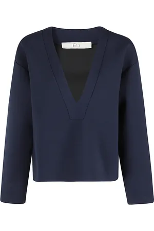 TELA Top, Dame, Blå, M, Uld, Stilfuld Sharon Kjole til Kvinder