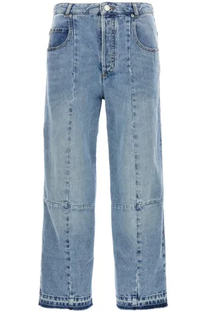 Isabel Marant Jeans, Dame, Blå, 2XS, Denim, Najet Patchwork Denim Jeans