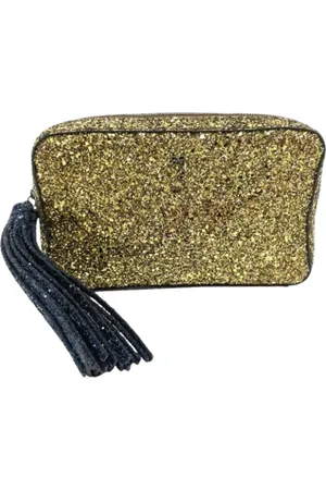 Anya Hindmarch Pre-owned, Dame, Gul, ONE SIZE, Uld, Pre-owned Stof pouches