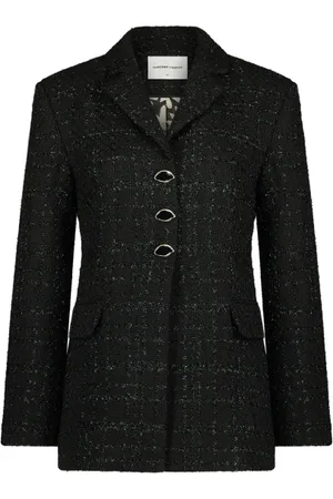 Fabienne Chapot Jakke, Dame, Sort, XL, Tweed, Cher Tweed Blazer