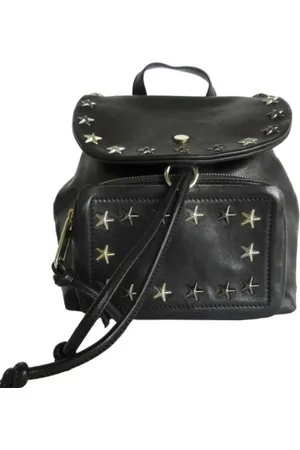 Jimmy Choo Pre-owned, Dame, Sort, ONE SIZE, Pre-owned Laeder rygsaekke