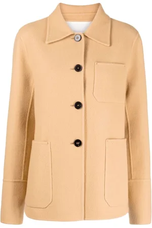 Jil Sander Jakke, Dame, , S, Uld, Uldjakke med Knaplukning