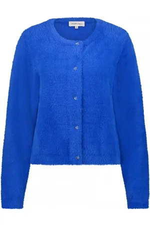 Fabienne Chapot Strik, Dame, Blå, XS, Nylon, Kate Cardigan