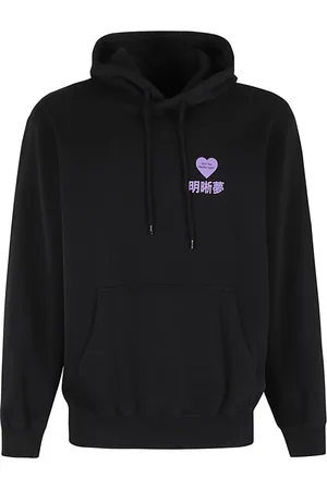 Edwin Sweathshirts & Hoodies, Herre, Sort, XL, Uld, Stilfuld Sweat Hoodie til lovlige rusmidler