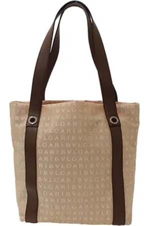 Bvlgari Pre-owned, Dame, Lyserød, ONE SIZE, Uld, Pre-owned Canvas skuldertasker