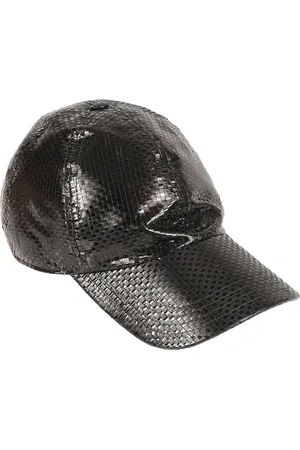 Alexander McQueen Tilbehør, Herre, Sort, M, Sort Tarpauline Cap Hat