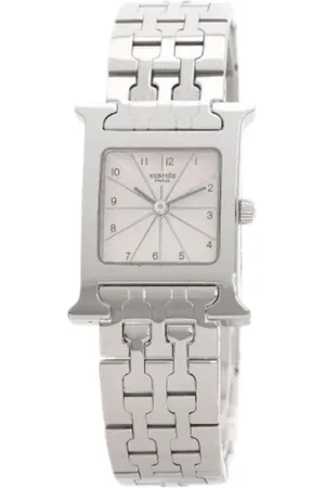 Hermès Pre-owned, Dame, Grå, ONE SIZE, Pre-owned Rustfrit stal watches
