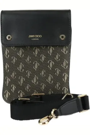 Jimmy Choo Pre-owned, Dame, Sort, ONE SIZE, Uld, Pre-owned Laeder skuldertasker