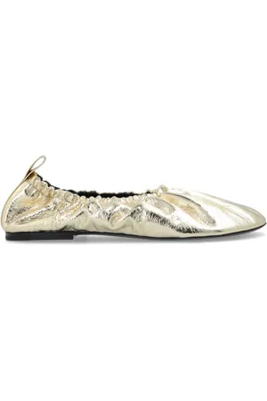 Jil Sander Sko, Dame, Gul, 38 EU, Læder, Læder Ballerinaer