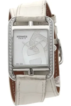 Hermès Pre-owned, Dame, Hvid, ONE SIZE, Pre-owned Rustfrit stal watches