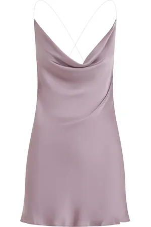 Y / PROJECT Kjole, Dame, Lilla, S, Polyester, Mauve Usynlig Stropløs Kjole