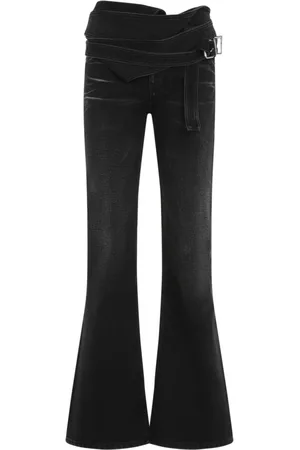 Y / PROJECT Jeans, Dame, Sort, W26, Bomuld, Sorte Jeans til Kvinder Aw24