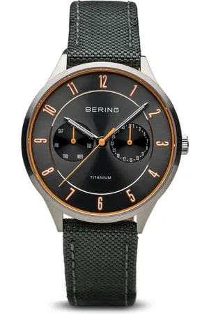 Bering Tilbehør, Herre, Sort, ONE SIZE, Nylon, Herreur Titanium 39 mm Rem Nylon 11539-879