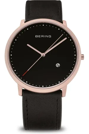 Bering Tilbehør, unisex, Sort, ONE SIZE, Uld, Unisex Ur Classic 39 mm Rem Kalveskind 11139-462