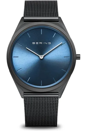 Bering Tilbehør, unisex, Sort, ONE SIZE, Unisex ur Ultra Slim 39 mm Mesh armbånd Sort 17039-227