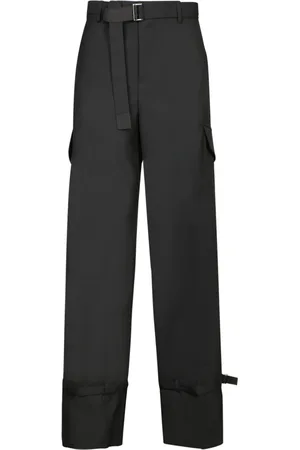 SACAI Bukser, Dame, Sort, L, Uld, Sorte Bukser til Kvinder Aw24