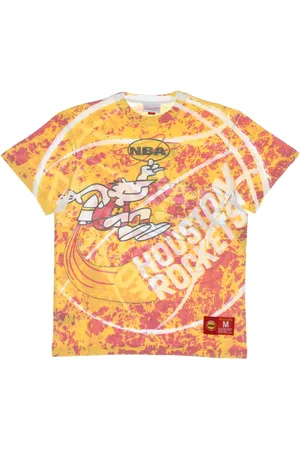Mitchell & Ness Top, Herre, Flerfarvet, XL, Bomuld, NBA Jumbotron Tee Hardwood Classics