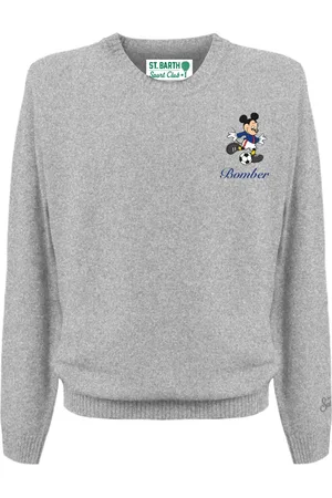 MC2 SAINT BARTH Strik, Herre, Grå, L, Uld, Grå Sweaters til Mænd