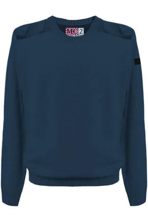 MC2 SAINT BARTH Strik, Herre, Blå, M, Uld, Stilfulde Sweaters Samling