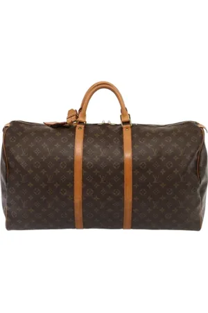 LOUIS VUITTON Pre-owned, Dame, Brun, ONE SIZE, Tyl, Pre-owned Canvas rejsetasker