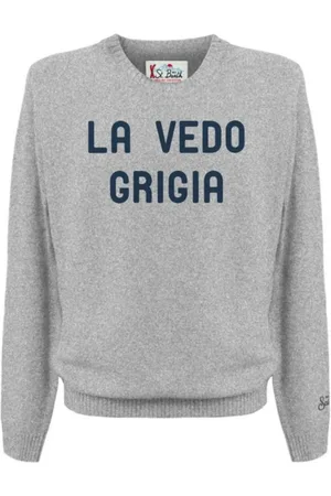 MC2 SAINT BARTH Strik, Herre, Grå, XL, Grå Sweaters til Mænd