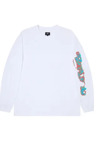 Edwin Top, Herre, Hvid, M, Bomuld, Bevidsthedsspektret Langærmet T-shirt
