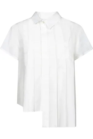 SACAI Bluser & Skjorter, Dame, Hvid, L, Bomuld, Hvide T-shirts & Polos til kvinder