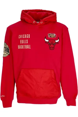 Mitchell & Ness Sweathshirts & Hoodies, Herre, Rød, M, Bomuld, Chicago Bulls Vintage Logo Hoodie