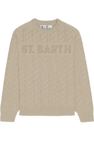 MC2 SAINT BARTH Strik, Herre, Brun, L, Uld, Brun Sweater til Mænd