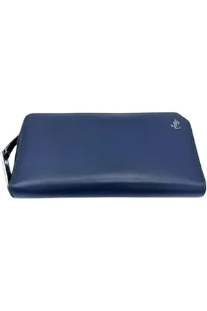 Jimmy Choo Pre-owned, Dame, Blå, ONE SIZE, Tyl, Pre-owned Laeder punge