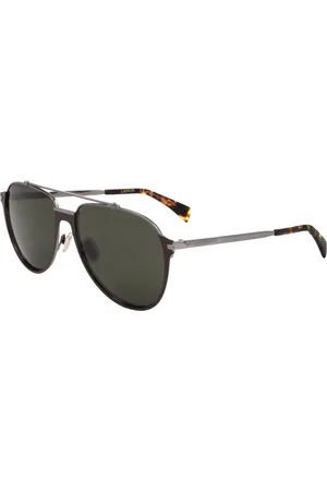Lanvin Tilbehør, Herre, Brun, 60 MM, Metal Brun Sølv Solbriller