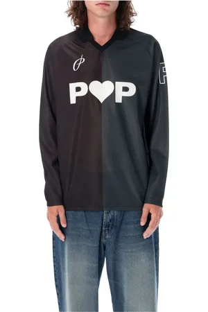 Pop Trading Company Top, Herre, Flerfarvet, XL, Polyester, Fodbold T-shirt Grå Grøn Aw24