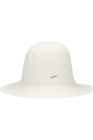 Borsalino Tilbehør, unisex, Hvid, ONE SIZE, Cashmere, Eco-Cashmere Cloche Hat