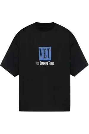 Vetements Top, Herre, Sort, S, Bomuld, T-shirt med tryk