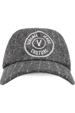 VERSACE Tilbehør, Herre, Grå, ONE SIZE, Uld, Kasket