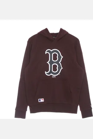 New Era Sweathshirts & Hoodies, Herre, Brun, S, Bomuld, Boston Red Sox Logo Hættetrøje