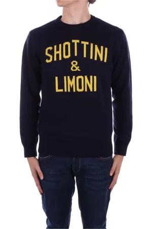MC2 SAINT BARTH Strik, Herre, Blå, M, Uld, Logo Front Sweaters