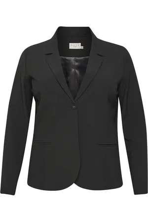Kaffe Jakke, Dame, Sort, XL, Klassisk Blazer Jakke Sort Dyb