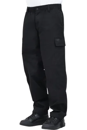 Calvin Klein Bukser, Herre, Sort, W34, Bomuld, Sort Casual Twill Bukser Regular Fit