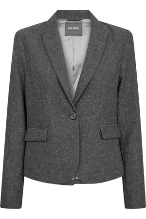 Mos Mosh Jakke, Dame, Grå, S, Uld, Mørkegrå Zenia Blazer Jakke