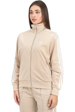 adidas Sweathshirts & Hoodies, Dame, , M, Polyester, Klassisk Løs Firebird Lynlås Sweater