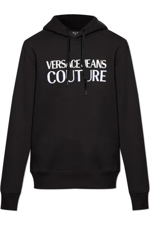 VERSACE Sweathshirts & Hoodies, Herre, Sort, XL, Bomuld, Hættetrøje