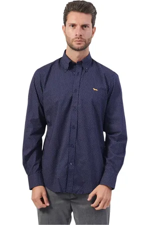 HARMONT&BLAINE Skjorte, Herre, Blå, 2XL, Bomuld, Skjorter Blå
