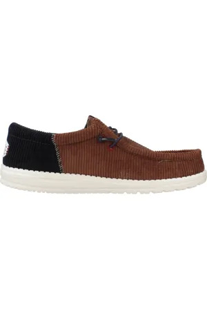 Hey dude Sko, Herre, Brun, 42 EU, Uld, Corduroy Snøresko