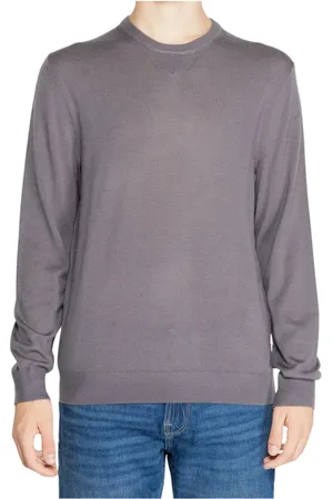 Armani Exchange Strik, Herre, Grå, 2XL, Grå Sweater Kollektion