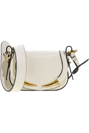 Roberto Cavalli Taske, Dame, Hvid, ONE SIZE, Uld, Fang Bang Læder Skuldertaske