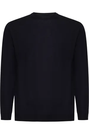 LOW BRAND Strik, Herre, Blå, 3XL, Uld, Blå Sweater Kollektion