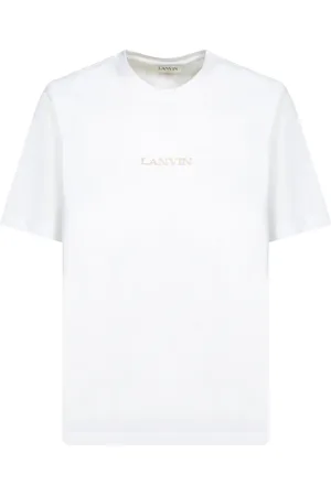 Lanvin Top, Herre, Hvid, XL, Bomuld, Hvid T-shirt Casual Stil