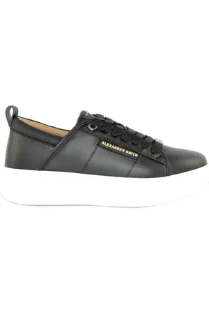 Alexander Smith Sko, Herre, Sort, 43 EU, Uld, Stilfulde Sorte Wembley Sneakers