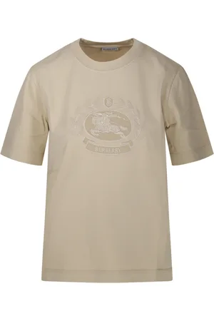Burberry Top, Dame, , L, Bomuld, Flax T-Shirt